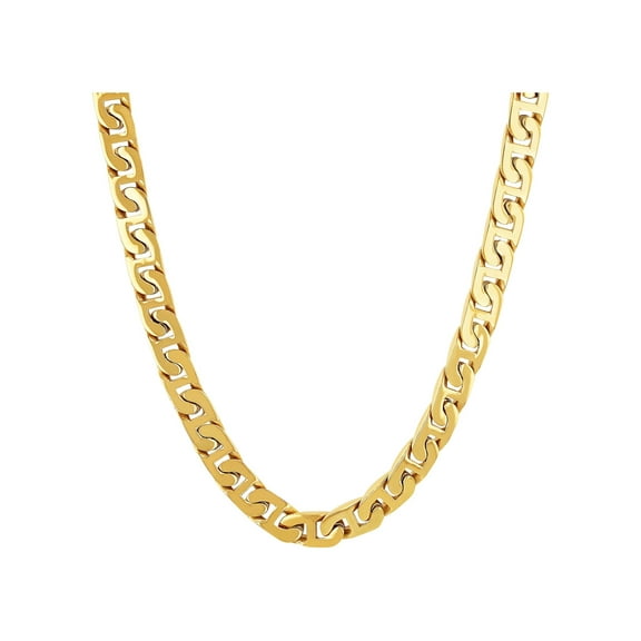 Men's Gold-Tone Stainless Steel Mariner Link 24" Chain - Brilliance Fine Jewelry