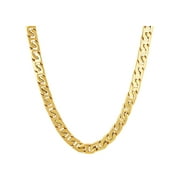 Mens Gold-Tone Stainless Steel Mariner Link 24" Chain - Brilliance Fine Jewelry