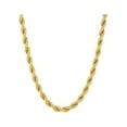 Men's GoldTone Stainless Steel Rope Link Chain Necklace