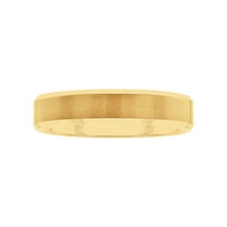 Men's Gold-Tone Tungsten Plain Beveled 5MM Wedding Band by Brilliance Fine Jewelry - Men's Ring