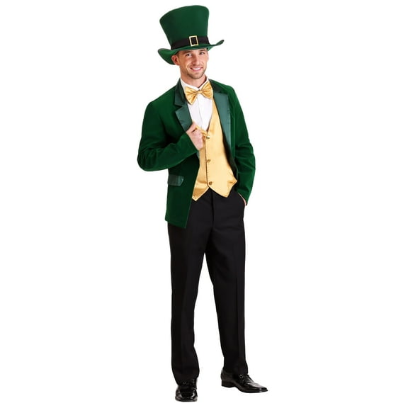 Men's Gold and Green Leprechaun Costume