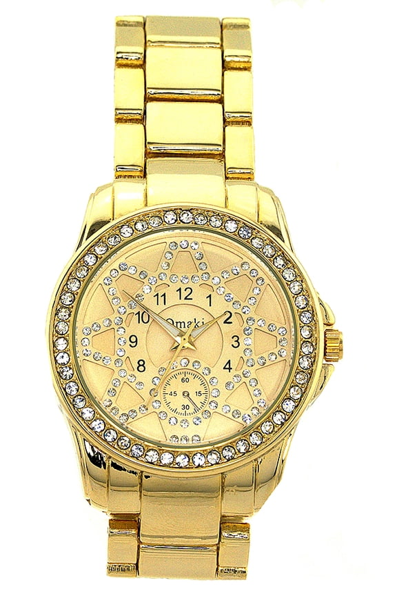 Men's Gold tone Clubbing watch 45.5mm 12mm thick case.