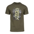 thumbnail image 1 of Men's Golden Dragon Short-Sleeve T-Shirt - Olive - 2X-Large, 1 of 1