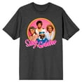 thumbnail image 1 of Men's Golden Girls Character Group Circle Frame Charcoal Graphic Tee Shirt- 3XL, 1 of 7