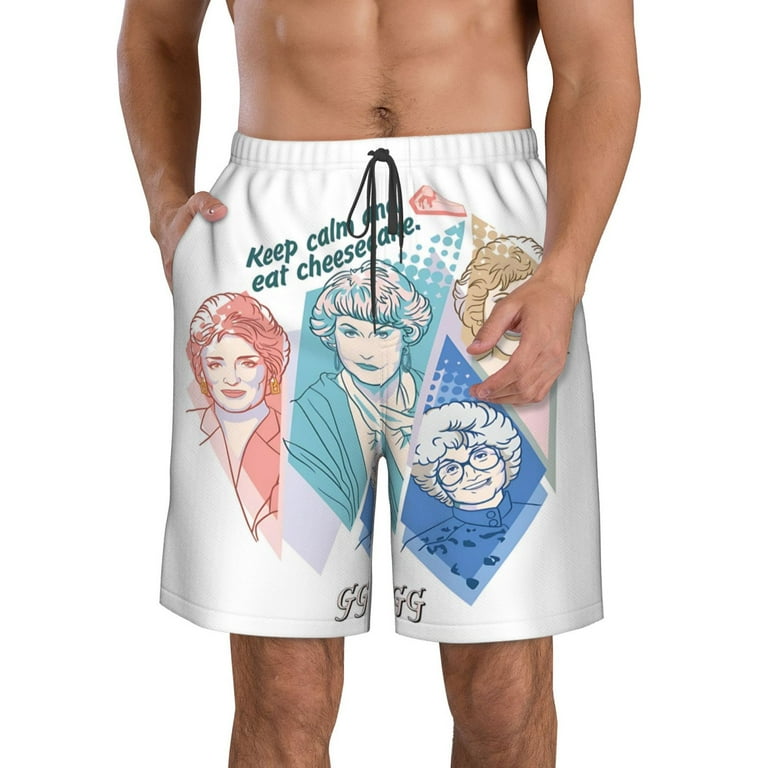 Men s Golden Girls Swim Trunks Quick Dry Bathing Suits Holiday Beach Short Casual Board Shorts Walmart