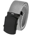 thumbnail image 1 of Men's Golf Belt in 1.5 Black Slider Belt Buckle with Adjustable Canvas Web Belt Medium Gray, 1 of 4