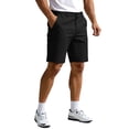 thumbnail image 1 of PULI Men’s Golf Shorts 9 Inch Flat Front Stretch Hybrid Lightweight Quick-Dry Chino with Zip Pockets, 1 of 7