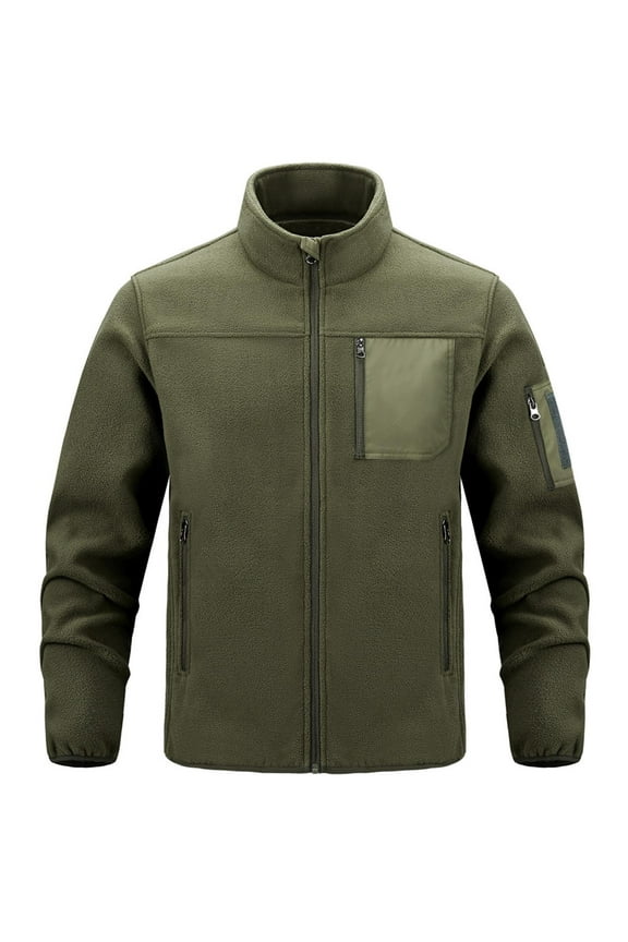 Men's Golf Jacket Casual Windbreaker Lightweight Zip Up Stylish Fashion Coat Men Solid Color Zipper Pocket Stand Up Collar Long Sleeve Hoodless Outwear Jackets