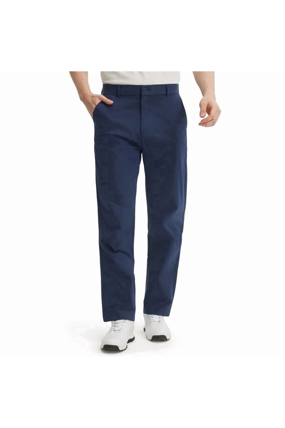 Men's Golf Pants-30"Lightweight Stretch Work Dress Office Travel Slacks Business Casual Trousers Navy Blue
