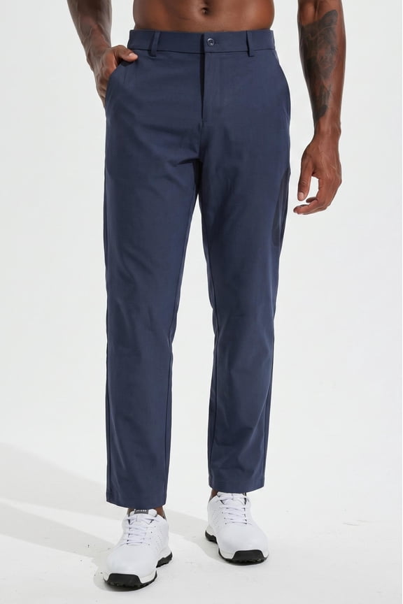 Men's Golf Pants-30"Lightweight Stretch Work Dress Office Travel Slacks Business Casual Trousers Navy Blue