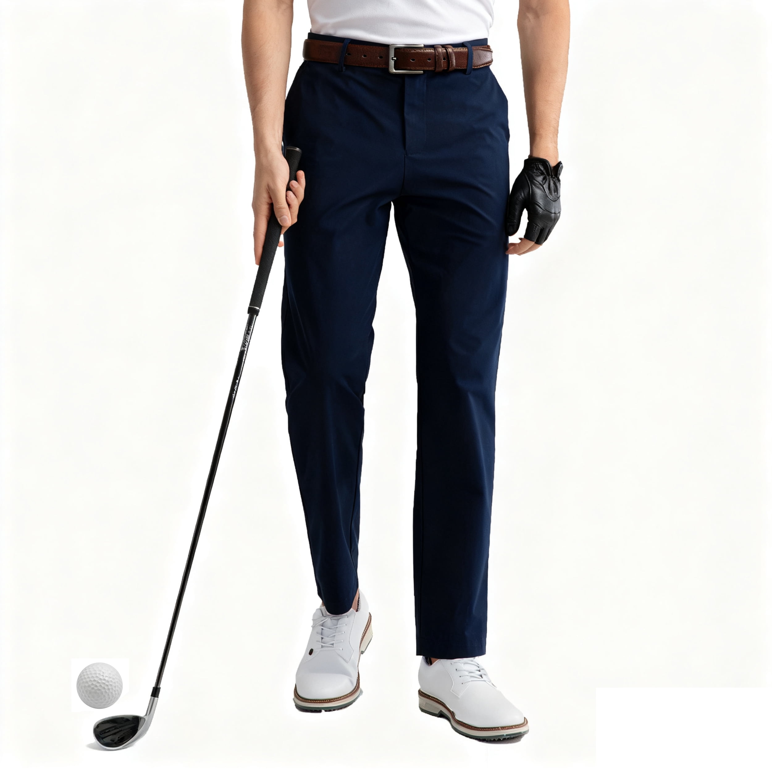 Golf Pants for Men Classic Fit Dress Pants 30''/32'' Flex Casual Suit ...