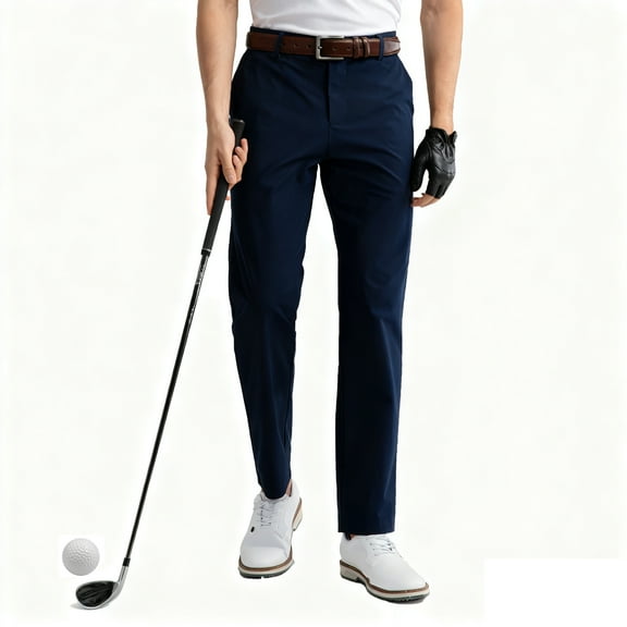 Golf Pants for Men Classic Fit Dress Pants 30''/32'' Flex Casual Suit Pants with Pockets 32Wx32L