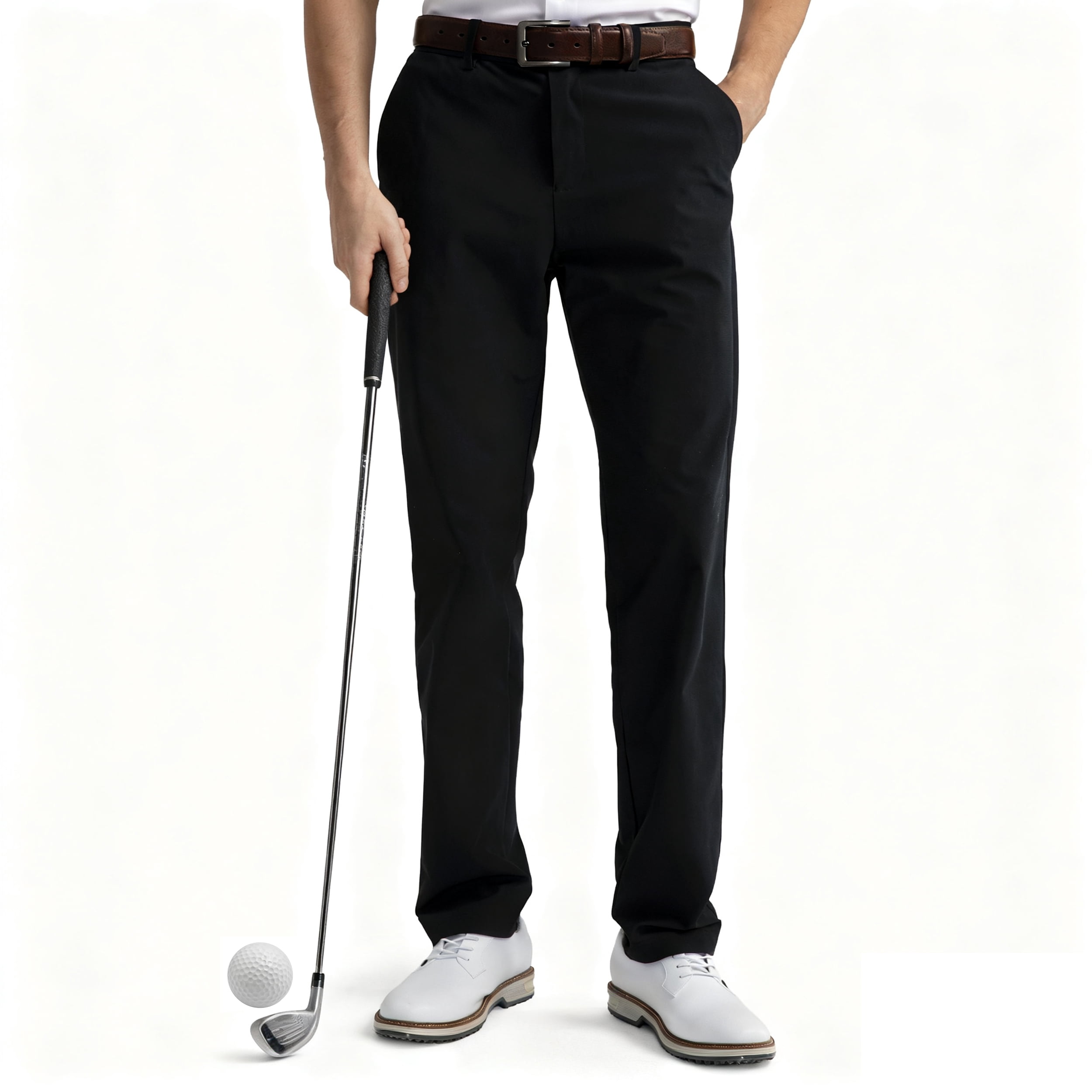 Mens Golf Pants Classic Fit Work Dress Comfy Pants 30"/32" Quick Dry ...
