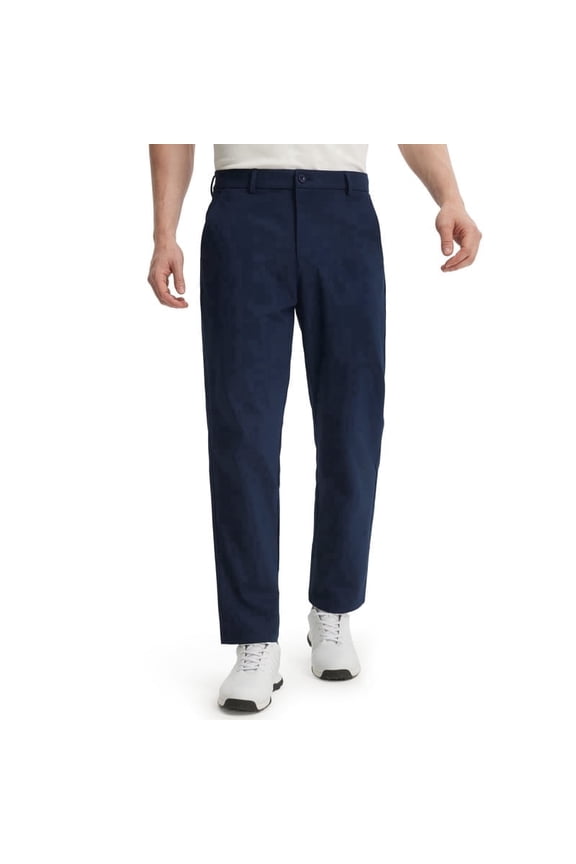 Men's Golf Pants-Classic Fit Flat Front Work Dress Pants 29" Stretch Casual Pants Lightweight with Pockets Navy Blue