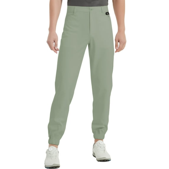 Men's Golf Pants Joggers Stretch Lightweight Slim Fit Workout Casual Pants with Pockets