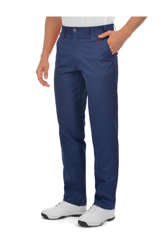 Men's Golf Pants Stretch Slim Straight Tech Performance Relaxed Fit Chino Pant