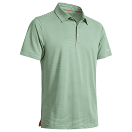 PGA Tour Men's Golf Performance 3 Button Placket Polo Shirt