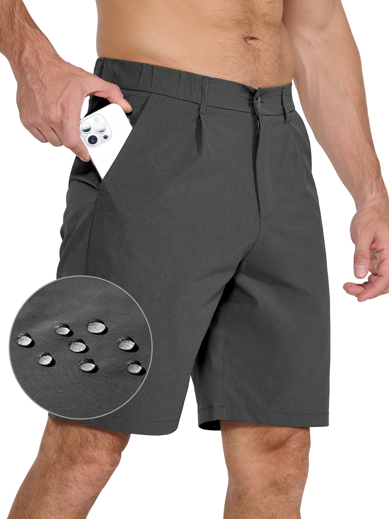mens grey dress shorts Herren Shorts main image 0