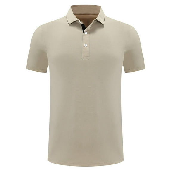 Men's Golf Sports Shirt Moisture Wicking Quick Dry Short Sleeve Casual Lapel Polo Shirt