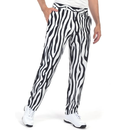 Men's Golf Tapered Pants Plaid Stretch Relaxed Fit Lightweight Flat Front Pant