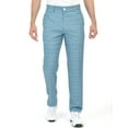 thumbnail image 1 of Men's Golf Tapered Pants Plaid Stretch Relaxed Fit Lightweight Flat Front Pant, 1 of 7