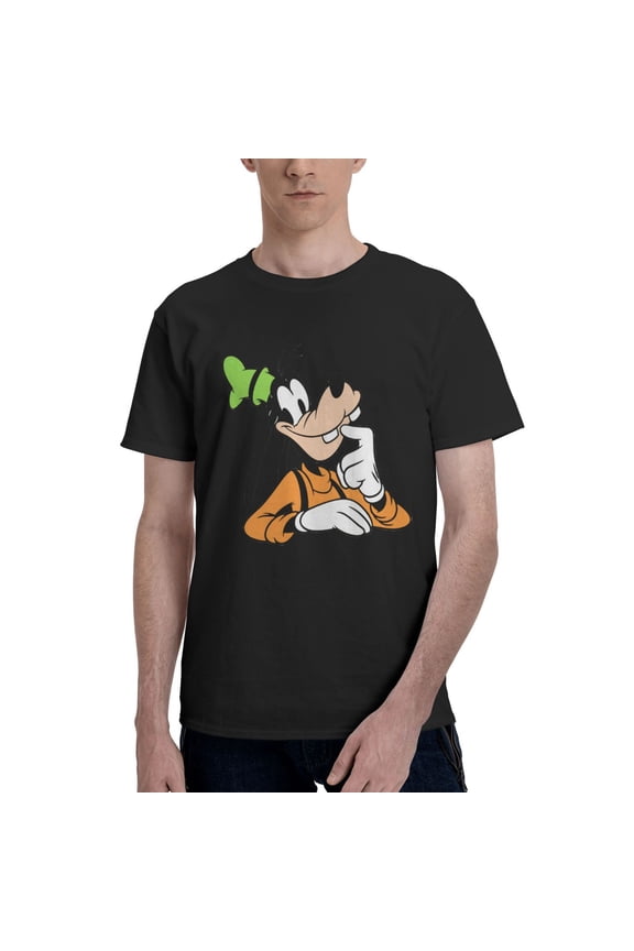 Men's Goofy Cartoon (8) Basic Short Sleeve T-Shirts Tee Tops T Shirt 4XL