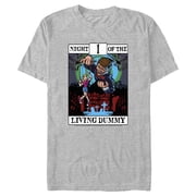 Men's Goosebumps Night of the Living Dummy Tarot Graphic Tee Athletic Heather 3X Large