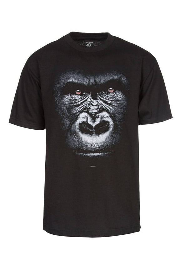 Men's Gorilla Face Short-Sleeve T-Shirt - Black - 2X-Large