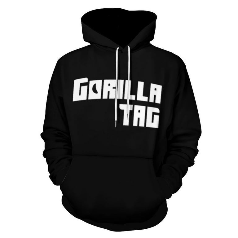 Men’s Gorilla Tag Hoodie, 3D Print Pullover Hoodies with Pocket
