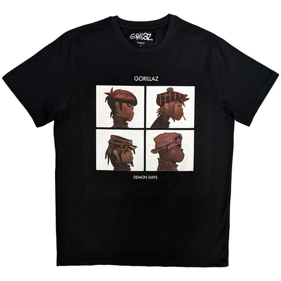 Men's Gorillaz Demon Days Slim Fit T-shirt Medium Black