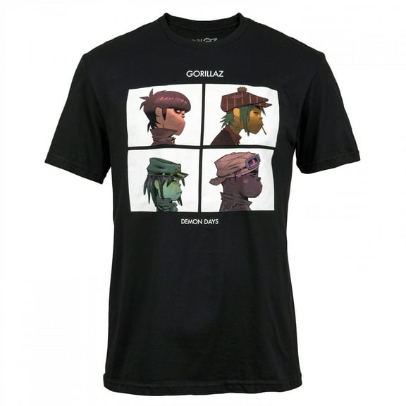 Men's Gorillaz Demon Days Slim Fit T-shirt Small Black