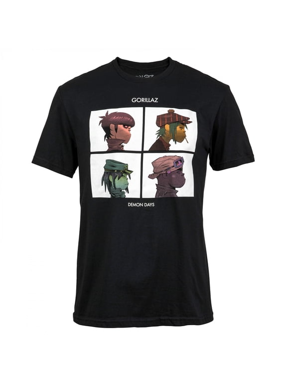 Men's Gorillaz Demon Days Slim Fit T-shirt Small Black
