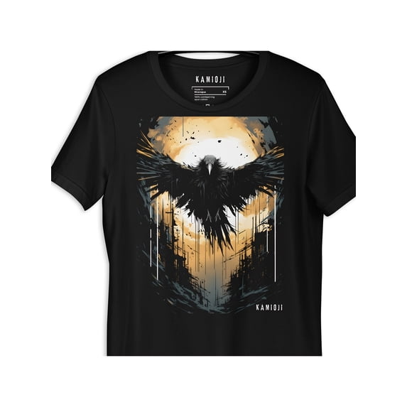 Men's Gothic Crow Raven Graphic Art Short Sleeve T-Shirt
