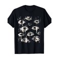 thumbnail image 1 of Men's Gothic Distressed Horror Eyes Graphic T-Shirt, 1 of 6