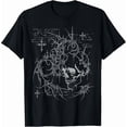 thumbnail image 1 of Men's Gothic Grunge Skull Cross Aesthetic Graphic T-Shirt, 1 of 7