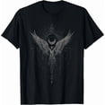 thumbnail image 1 of Men's Gothic Mystical Winged Phoenix Geometry T-Shirt, 1 of 6