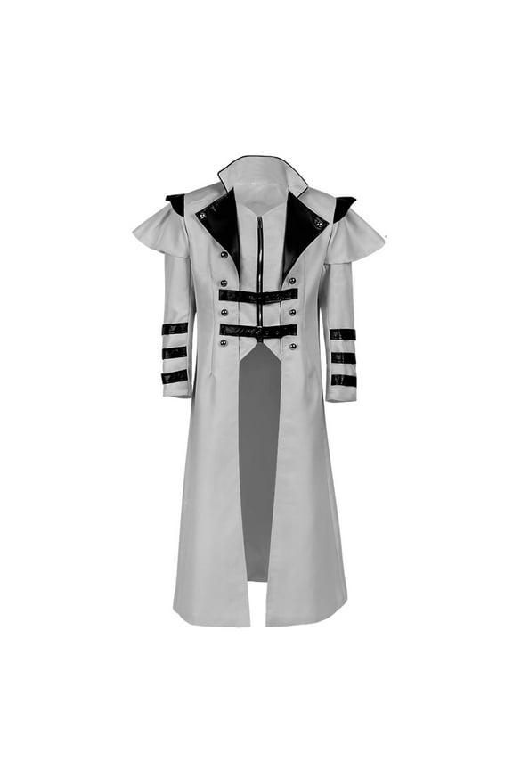 Men's Gothic Tailcoat Coat Steampunk Tail Coat Medieval Lapel Court Dress Slim Medieval Steampunk Tailcoat Jacket Coat