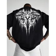 Mens Gothic Y2K Streetwear Graphic T-Shirt
