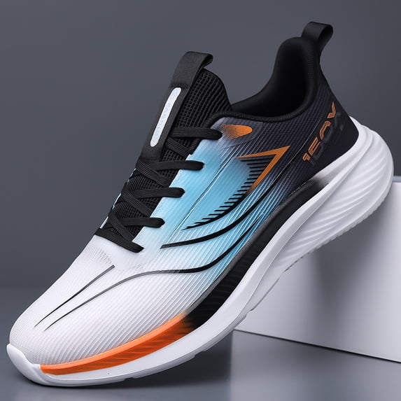 Men's Gradient Color Lightweight Running Shoes, Breathable Mesh Athletic Sneakers