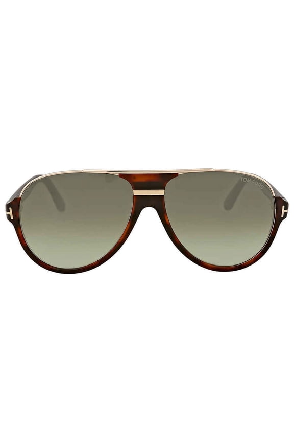 Men's Gradient Dimitry FT0334-56K-59 Brown Aviator Sunglasses