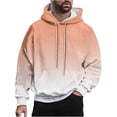 thumbnail image 1 of Men's Gradient Hoodie Pullover Long Sleeve Hooded Collar Drawstring Casual Sweatshirt Comfy Loose Fit Top, 1 of 5