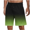 thumbnail image 1 of Men's Gradient Summer Shorts - Elastic Drawstring Waist | Casual Stretch Shorts for Home, Sleep & Everyday Comfort, 1 of 5