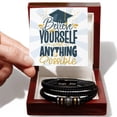 thumbnail image 1 of Men's Graduation Believe in Yourself and Anything is Possible Bracelet, 1 of 10