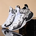 thumbnail image 1 of Men's Graffiti High-Top Basketball Sneakers, Performance Athletic Shoes with Non-Slip Sole for Sports, Training, and Casual Wear, 1 of 10