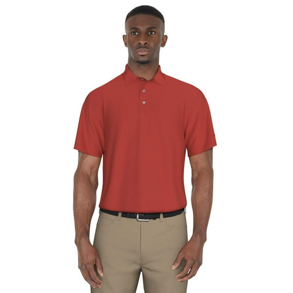 Men's Grand Slam Off Course Classic-Fit Solid Golf Polo Color: Holly Berry Size: M