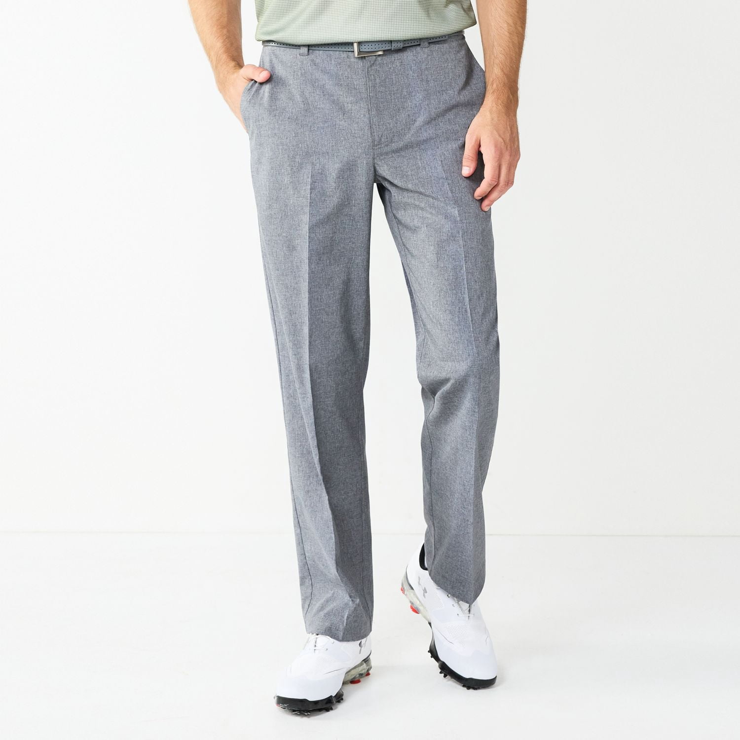 Men's Grand Slam Regular-Fit Active Waistband Performance Golf Pant Color: Medium Gray Heather Size: 36X32