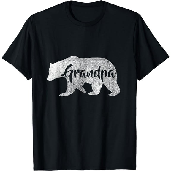 Men's Grandpa Bear T-Shirt Awesome Camping Gramps Tee