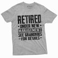 thumbnail image 1 of Men's Grandpa funny T-shirt retired grandpa grandkids tee shirt Papa gift retirement tee (Large Grey), 1 of 7
