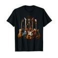 thumbnail image 1 of Men's Graphic Electric Guitar Music Design T-Shirt, 1 of 6