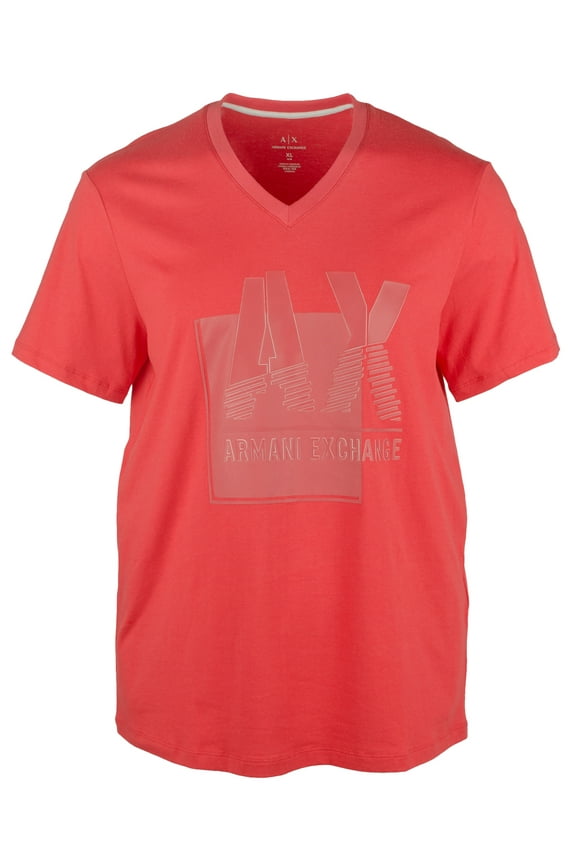 Men's Graphic Logo Slim Fit V-Neck T-Shirt-R-XXL